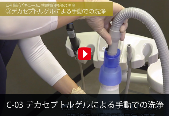 C-03 デカセプトルゲルによる手動での洗浄